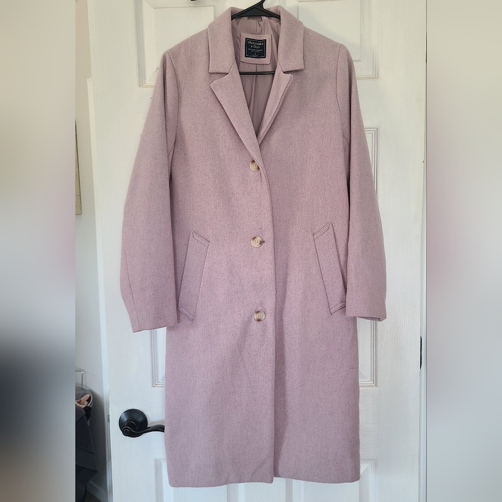 Abercrombie & Fitch Lavender Pea Coat